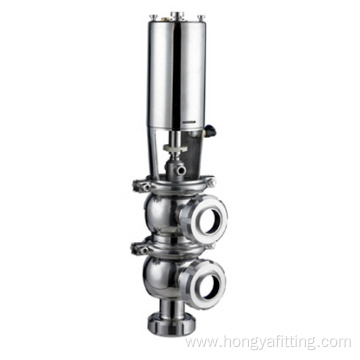 Sanitary Stainless Steel Pneumatic 3 Way Reversing Valve